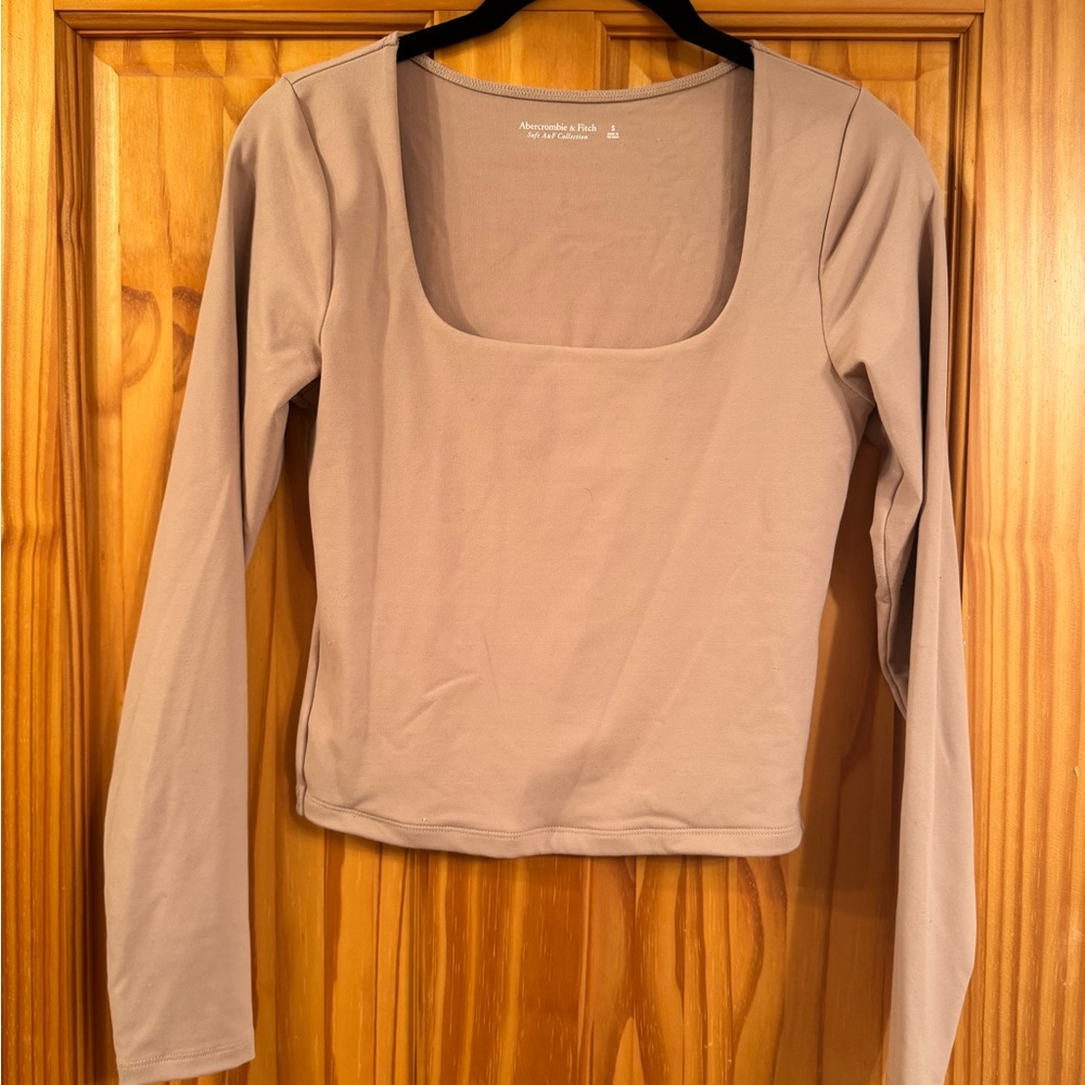 Abercrombie & Fitch Taupe Long Sleeve